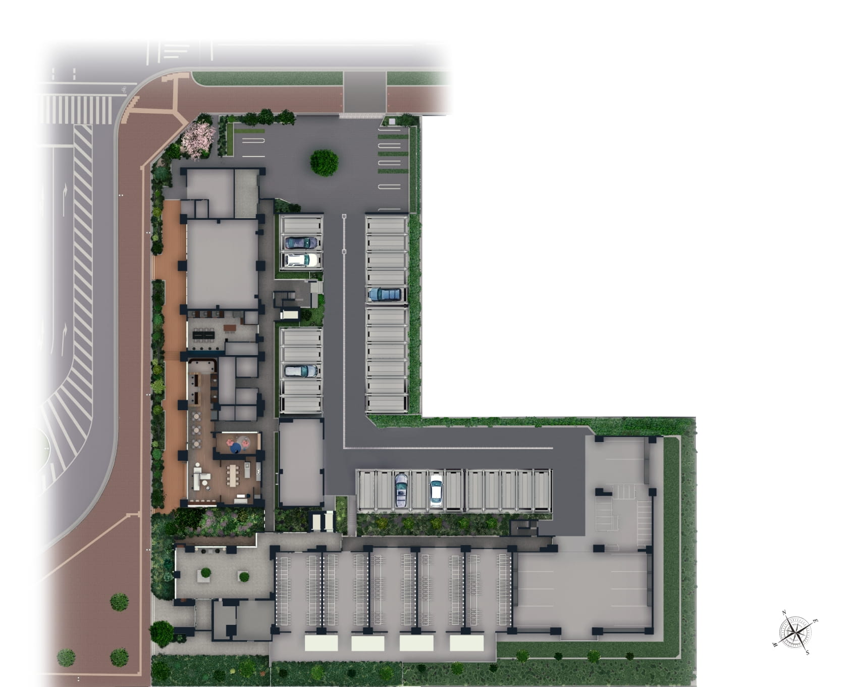 敷地配置イラスト