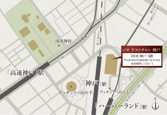 ゲストサロン案内図