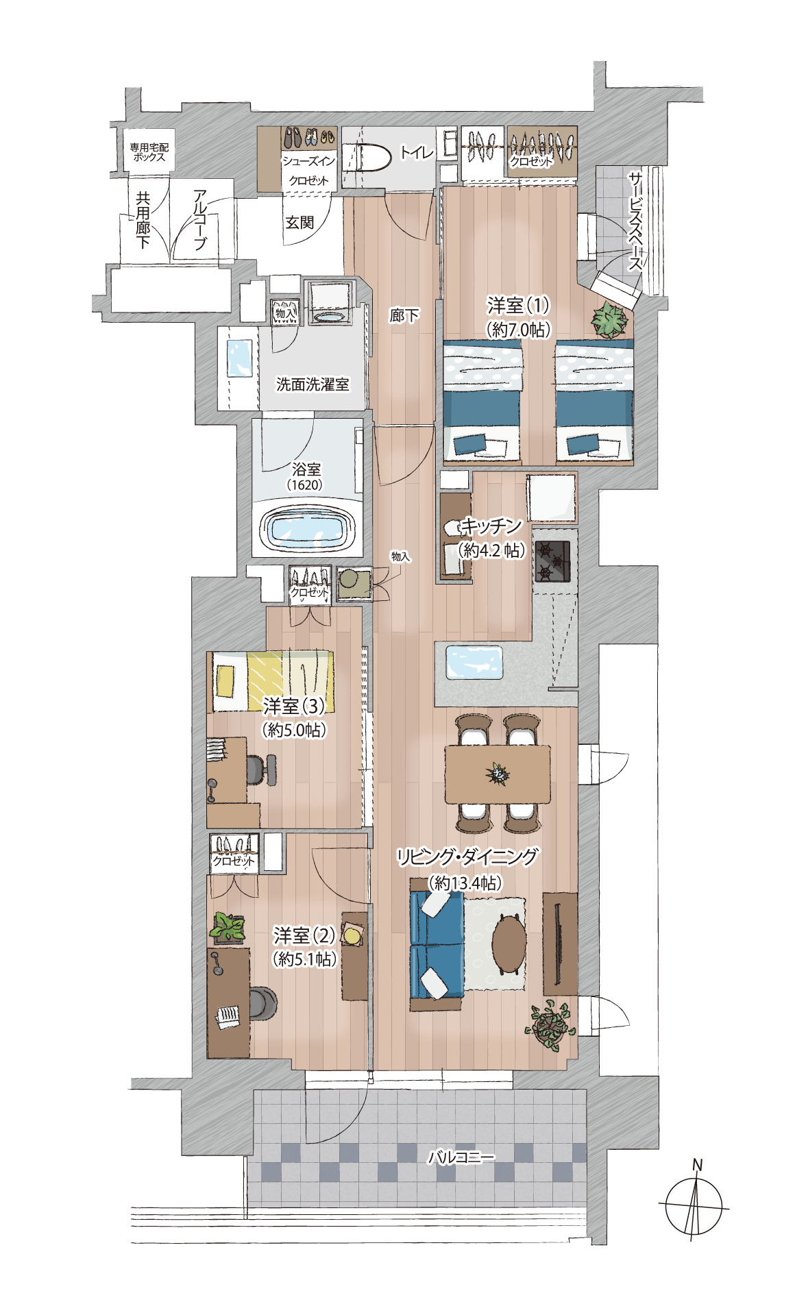 Btype間取り図