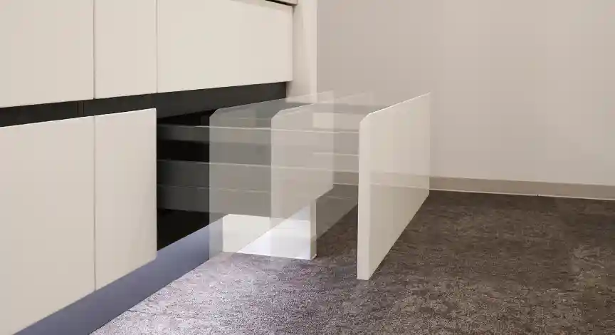 ソフトクローズ式収納