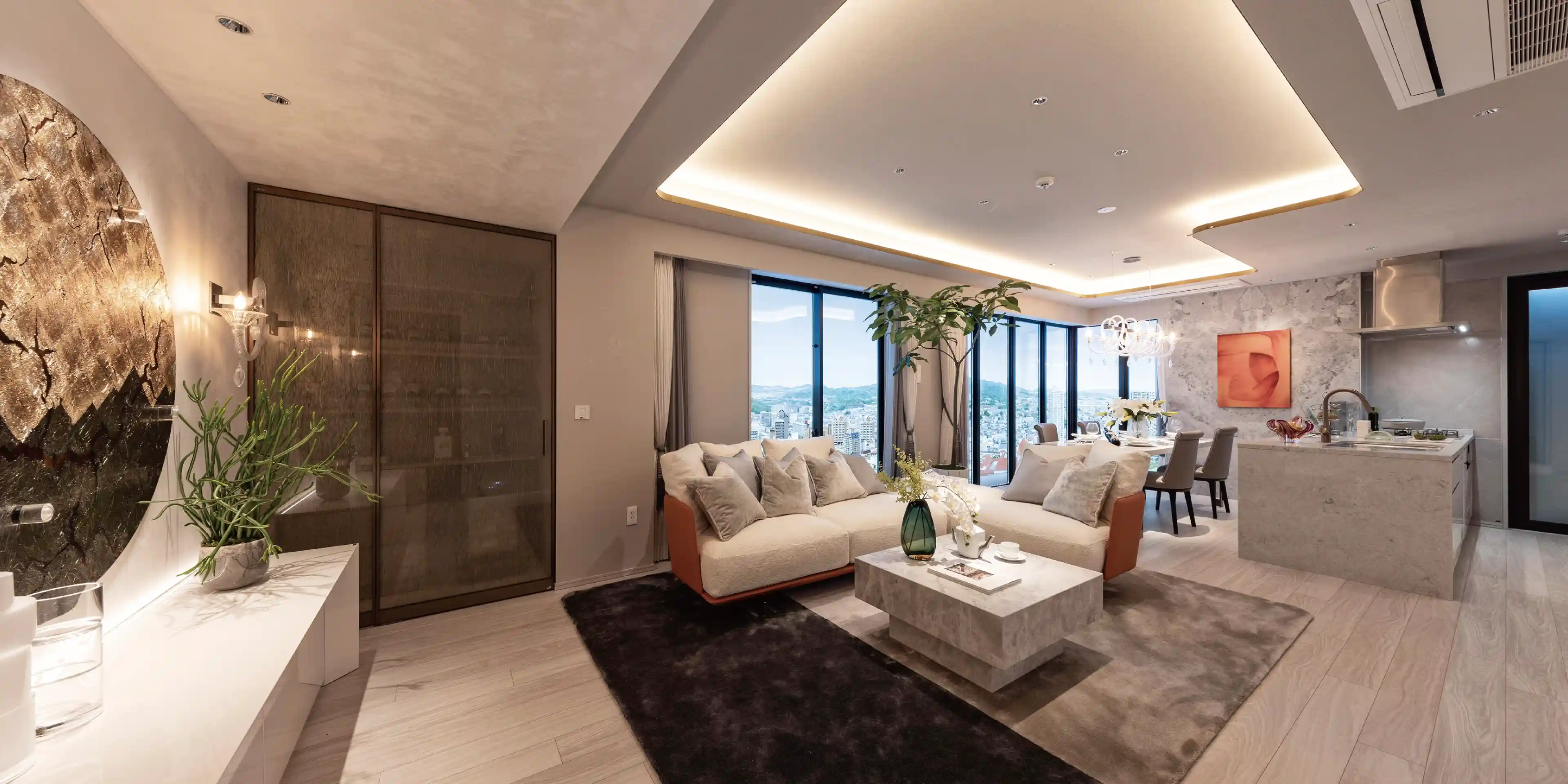 N-110zH typeモデルルームリビングダイニング