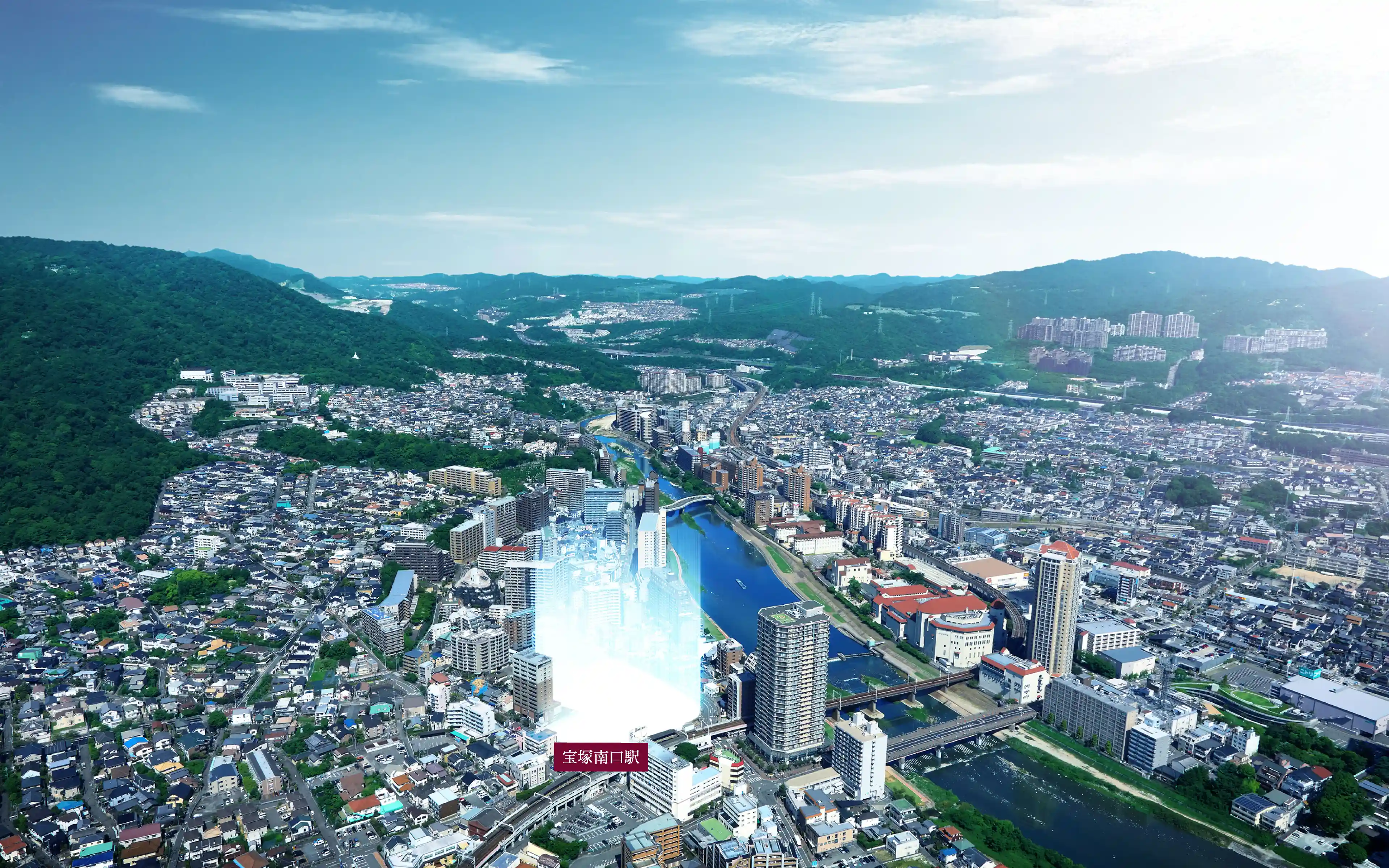 現地周辺航空写真