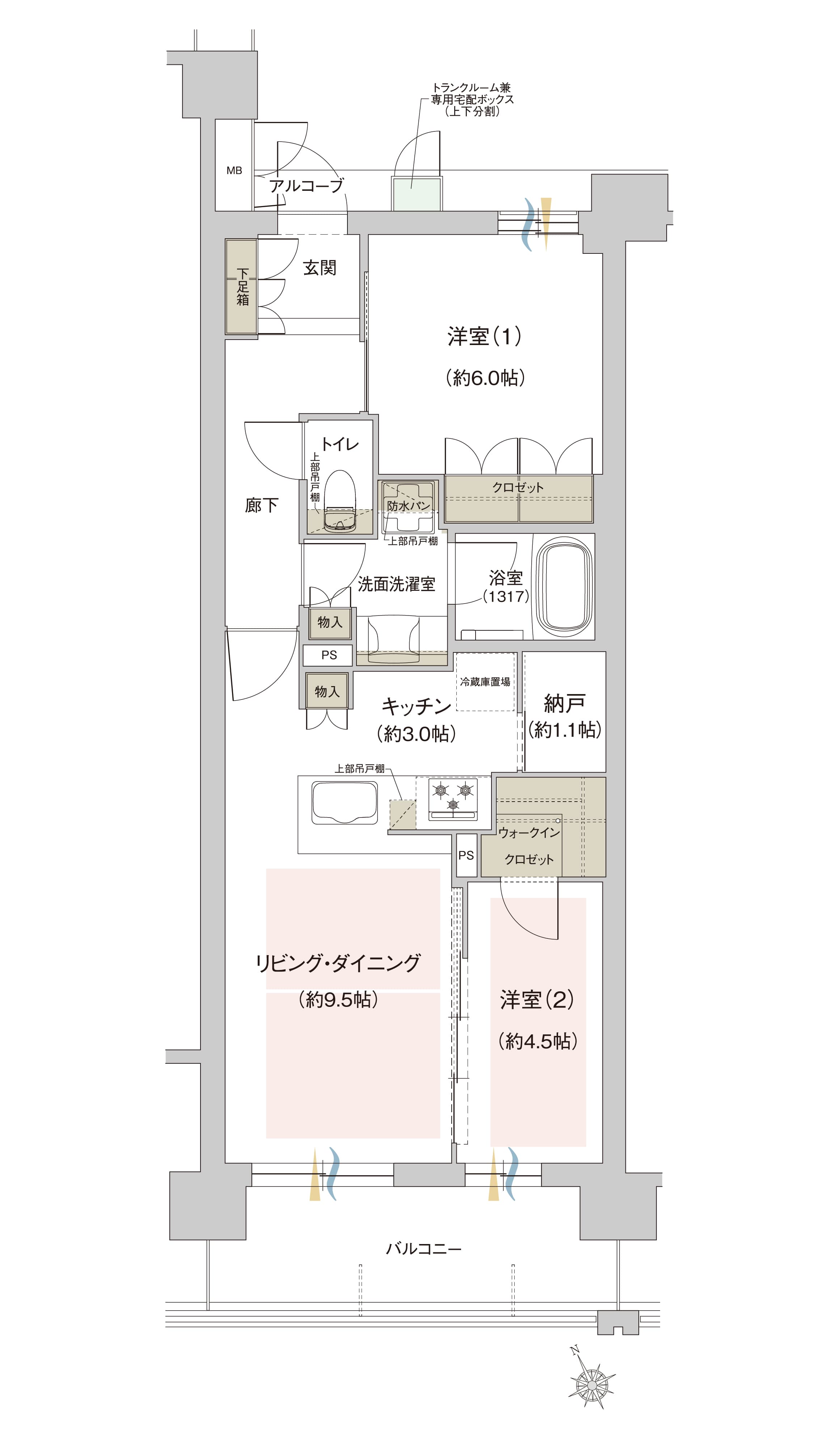 C1タイプ間取り図