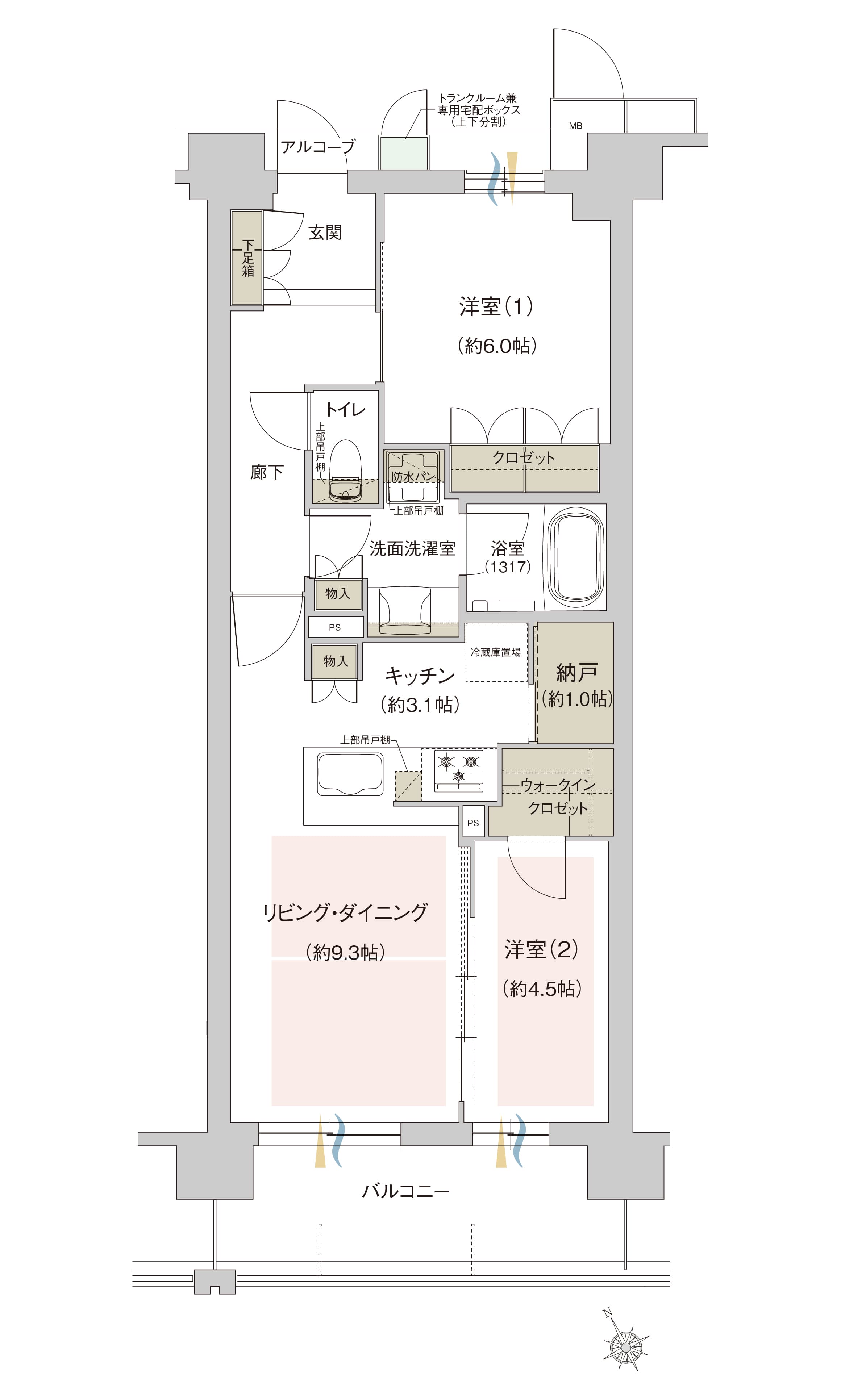 C2タイプ間取り図