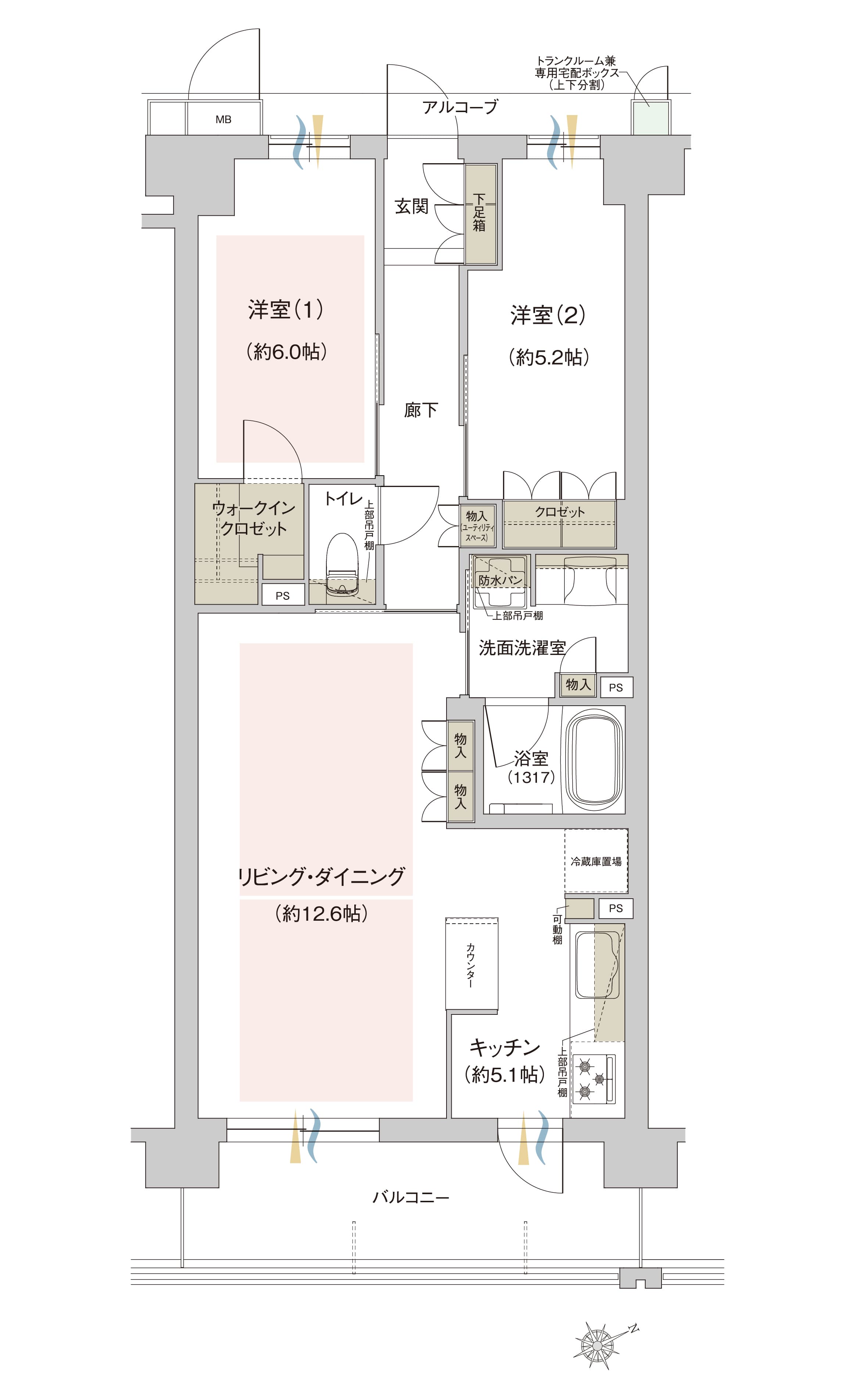 Bタイプ間取り図