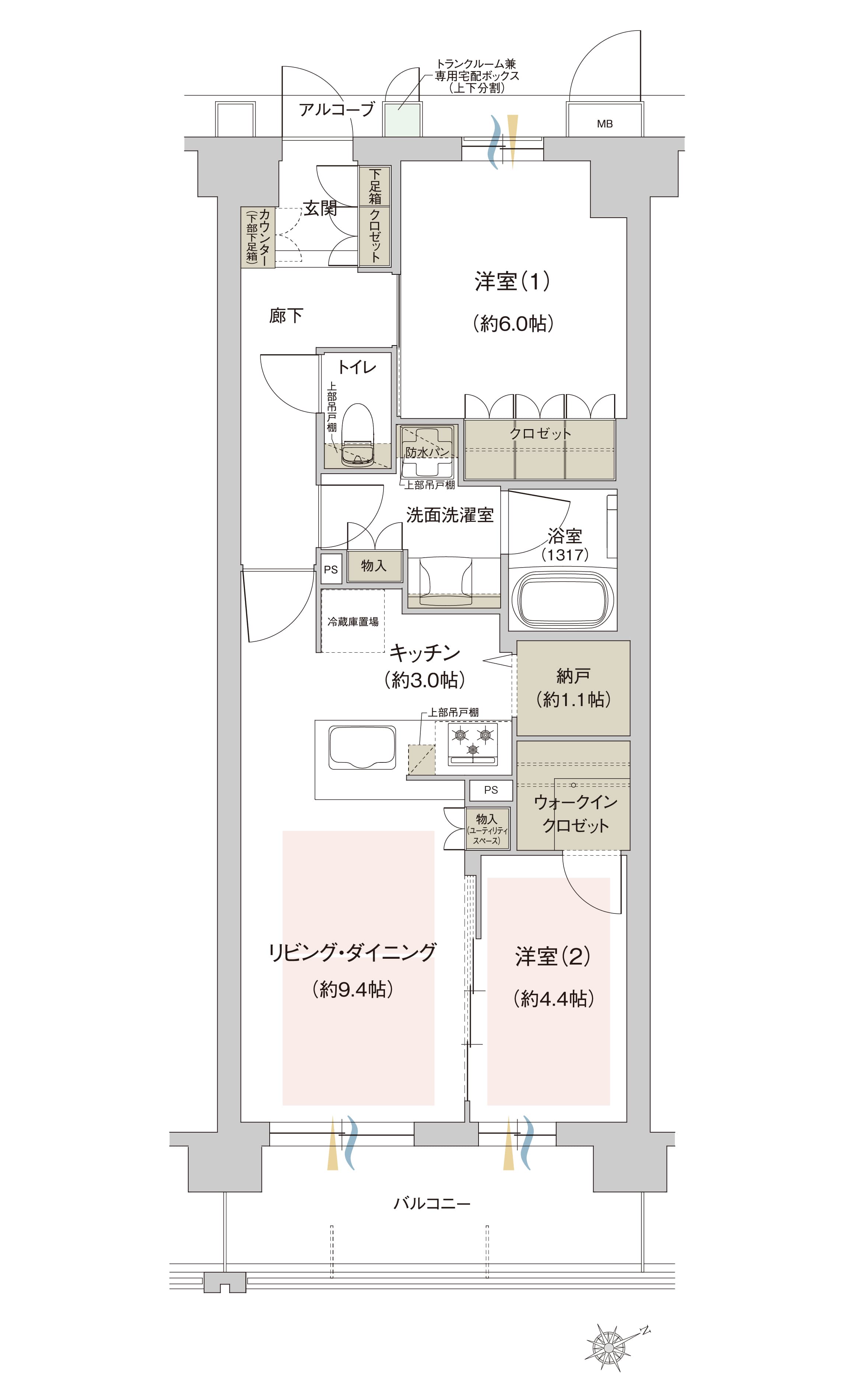 C1タイプ間取り図