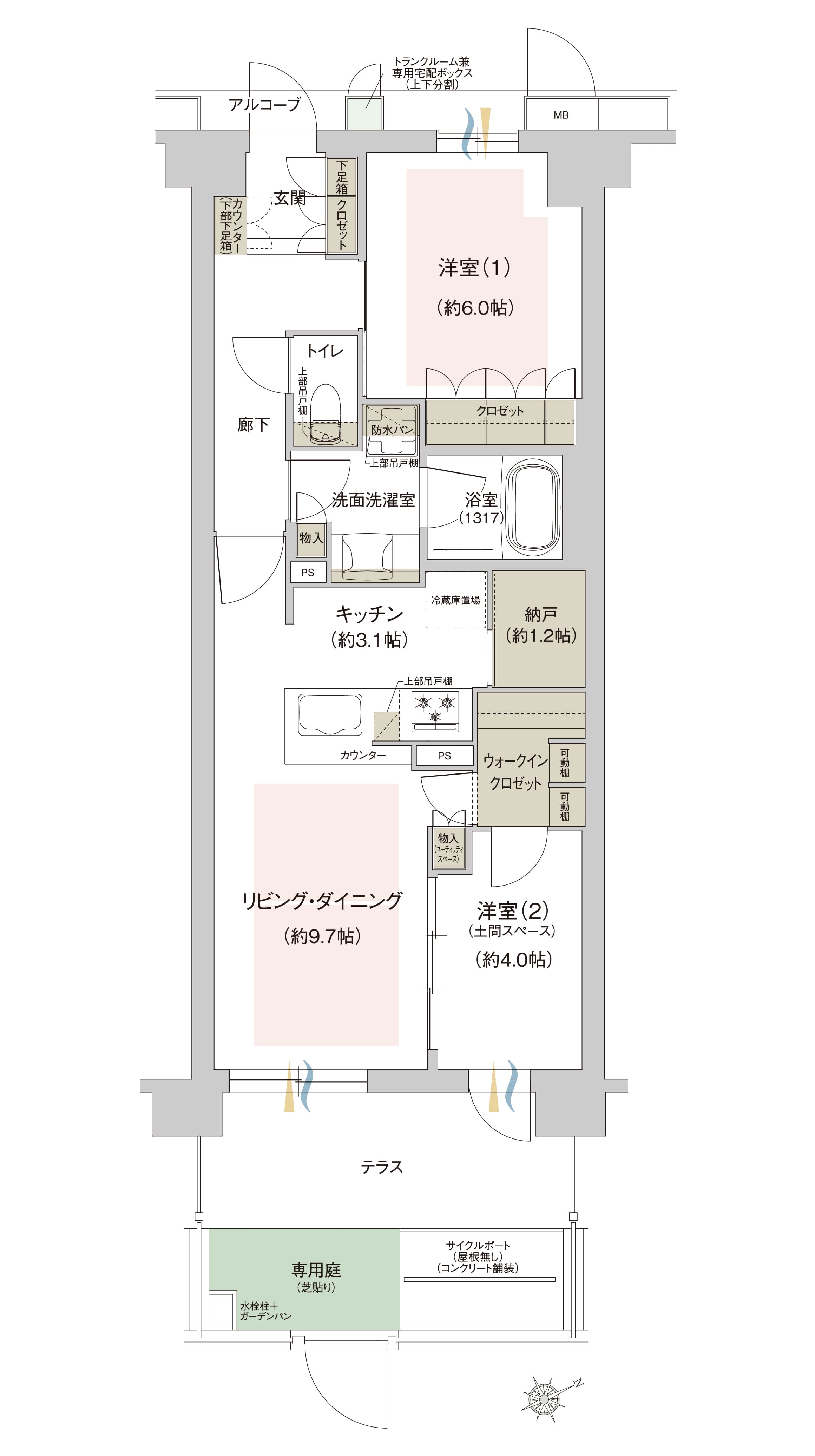 C2tタイプ間取り図