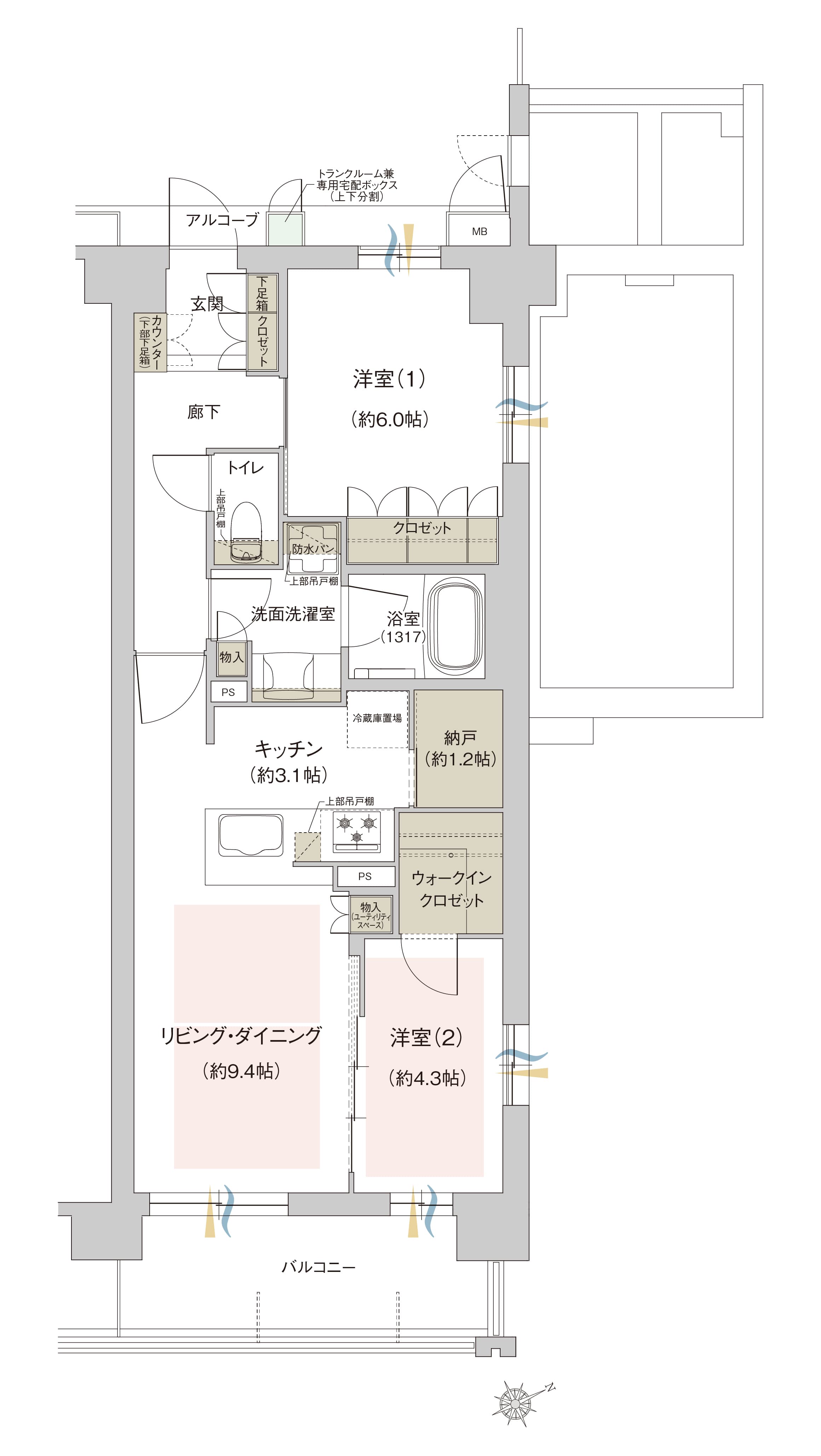 C3タイプ間取り図