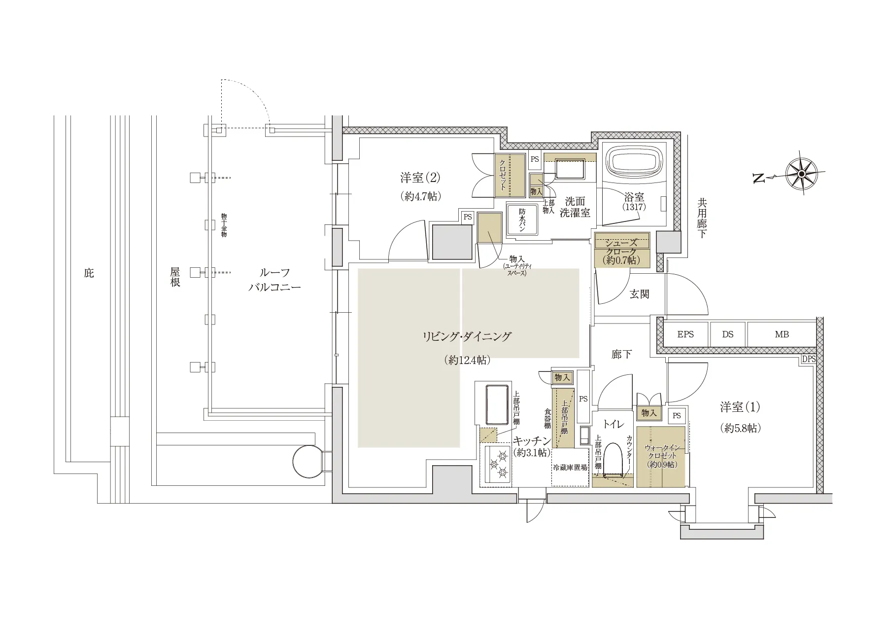 間取りVtype