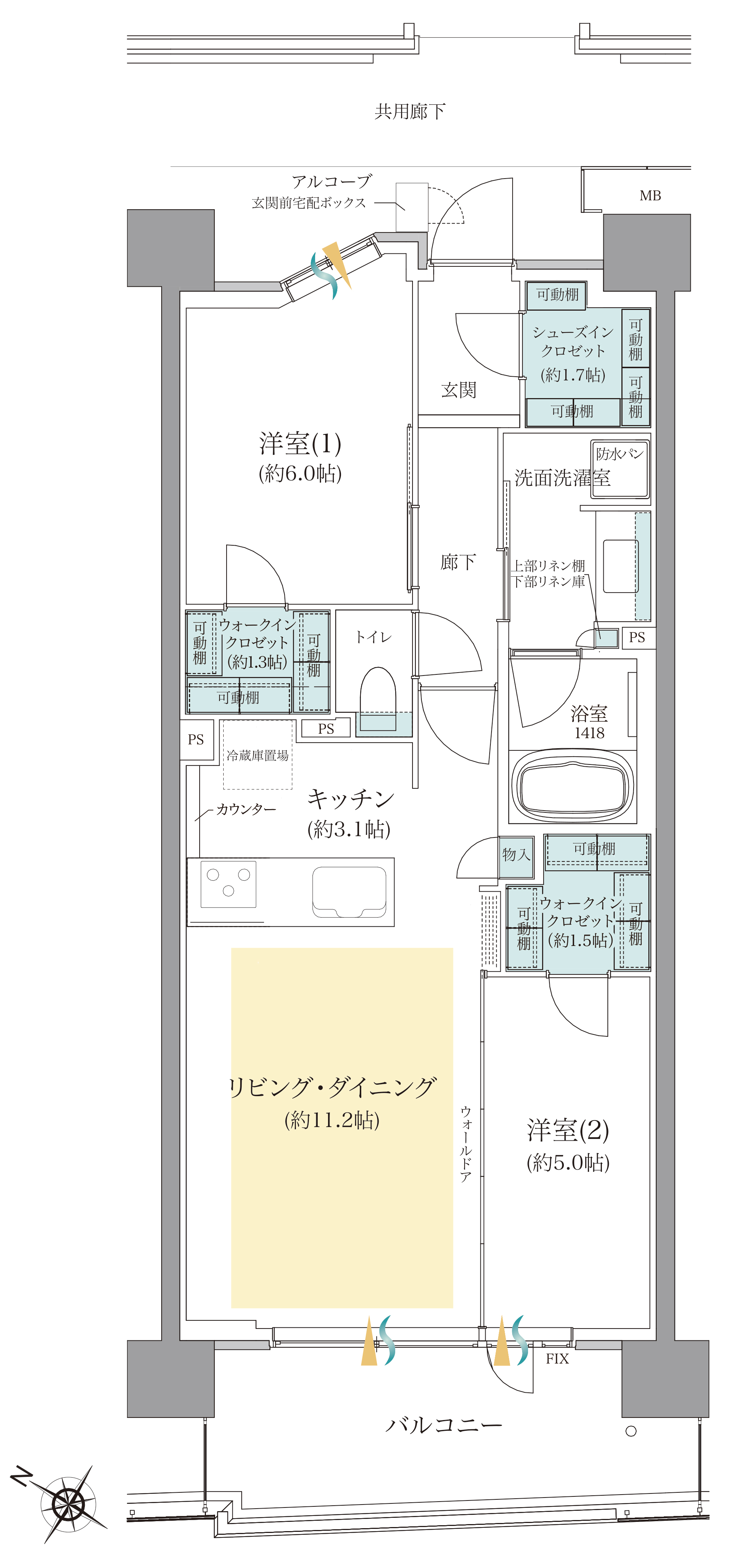 間取りC11type