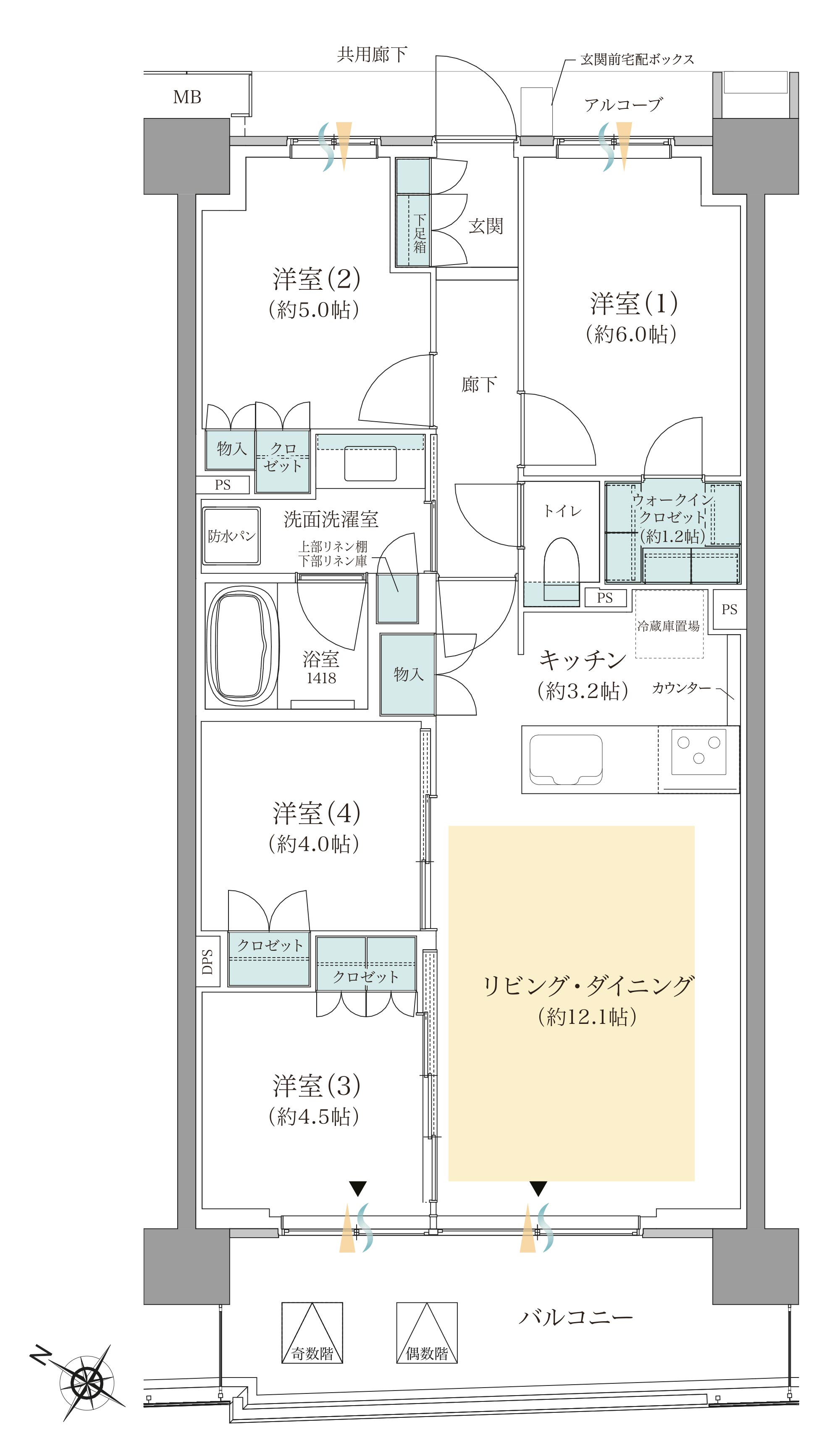 間取りC14type