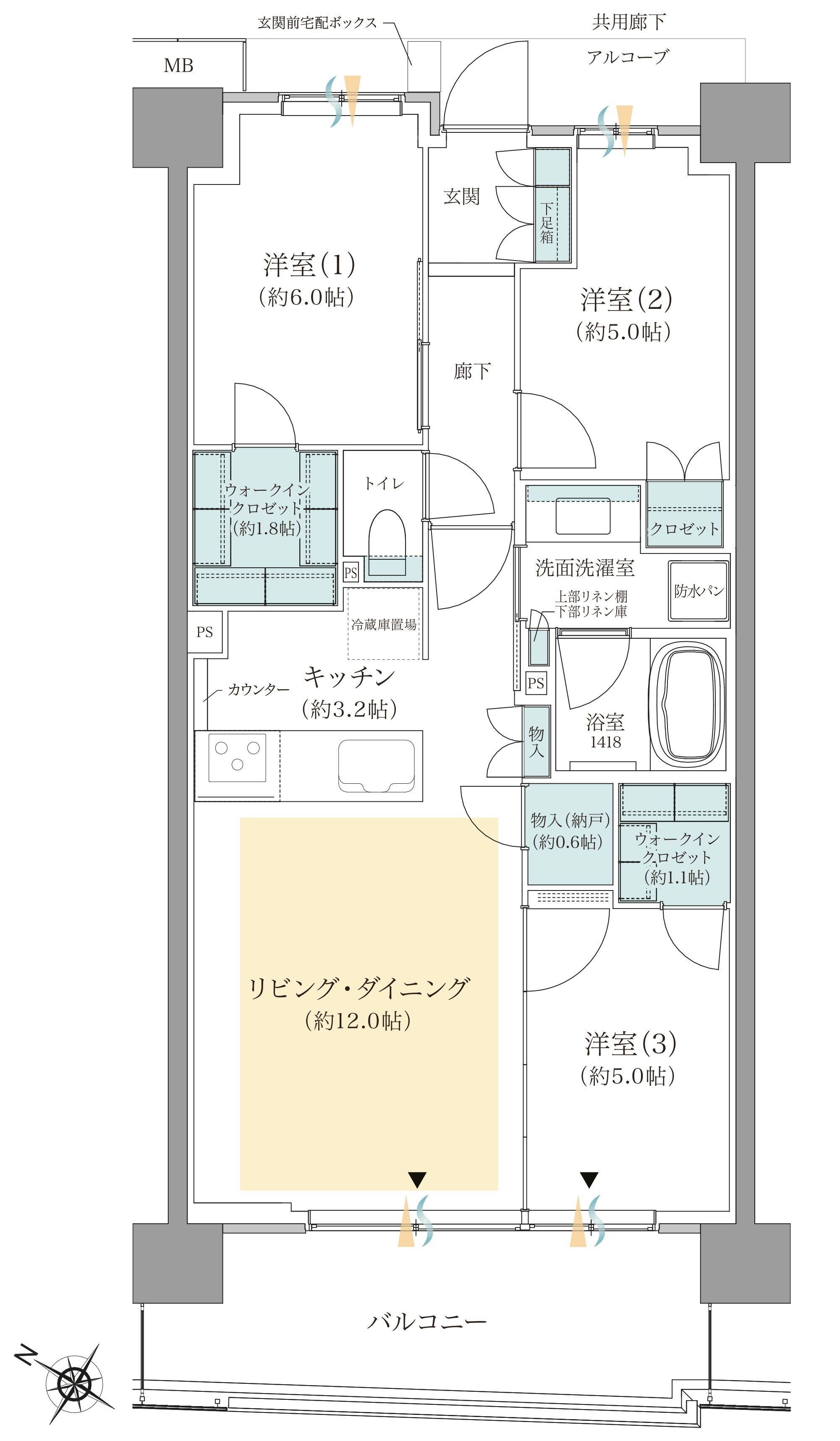 間取りD2type