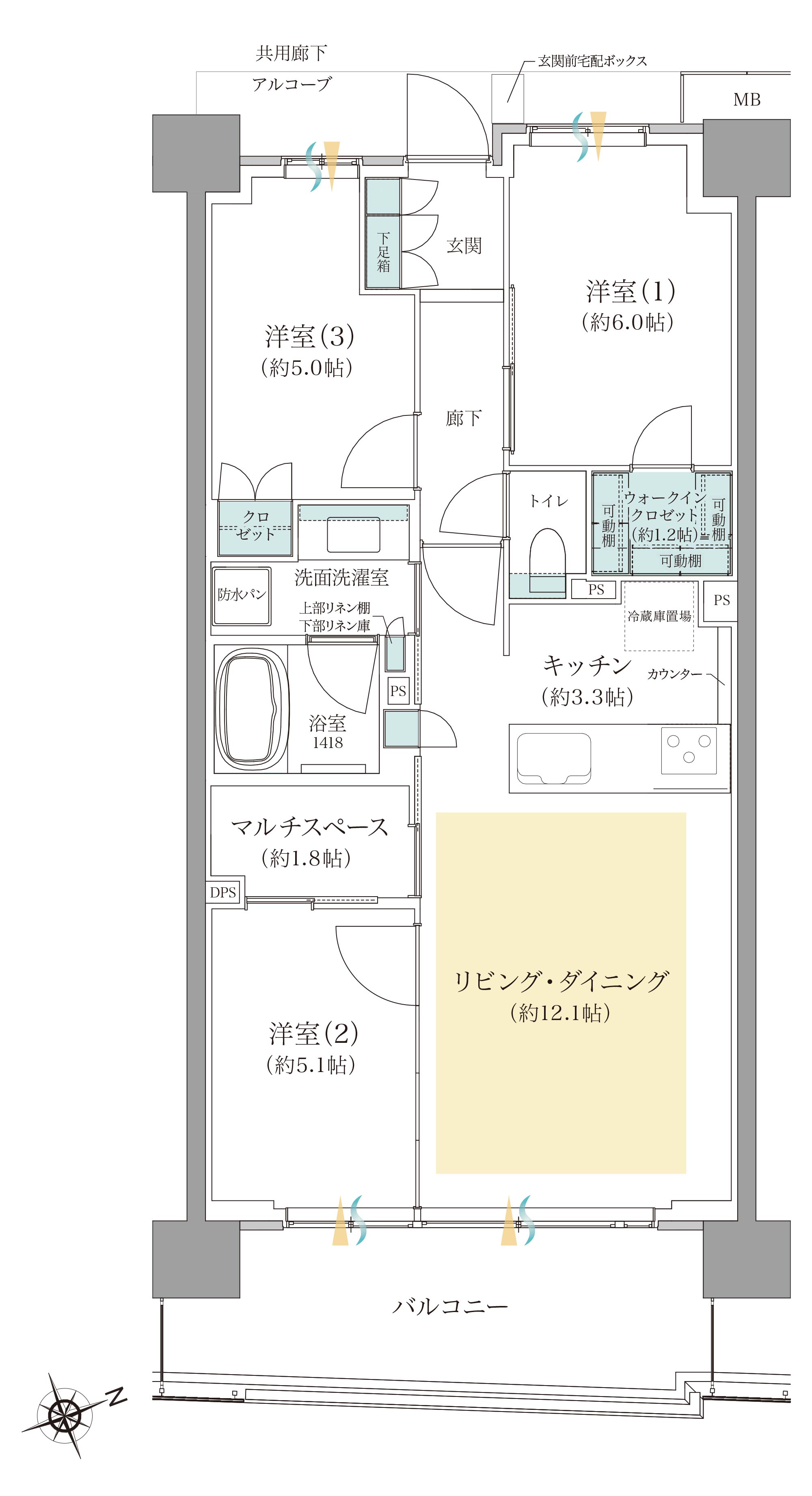 間取りD3type