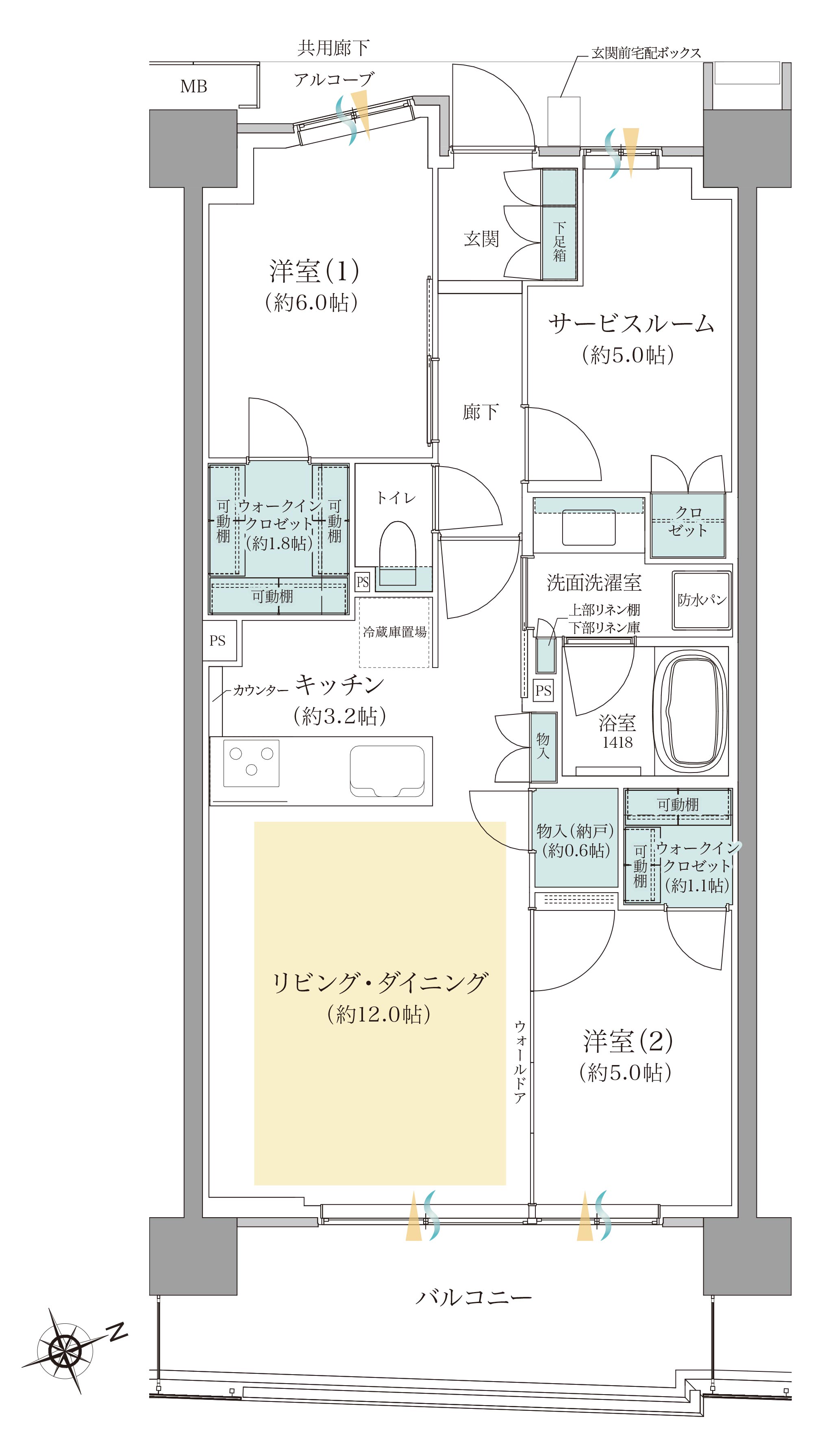 間取りD8type