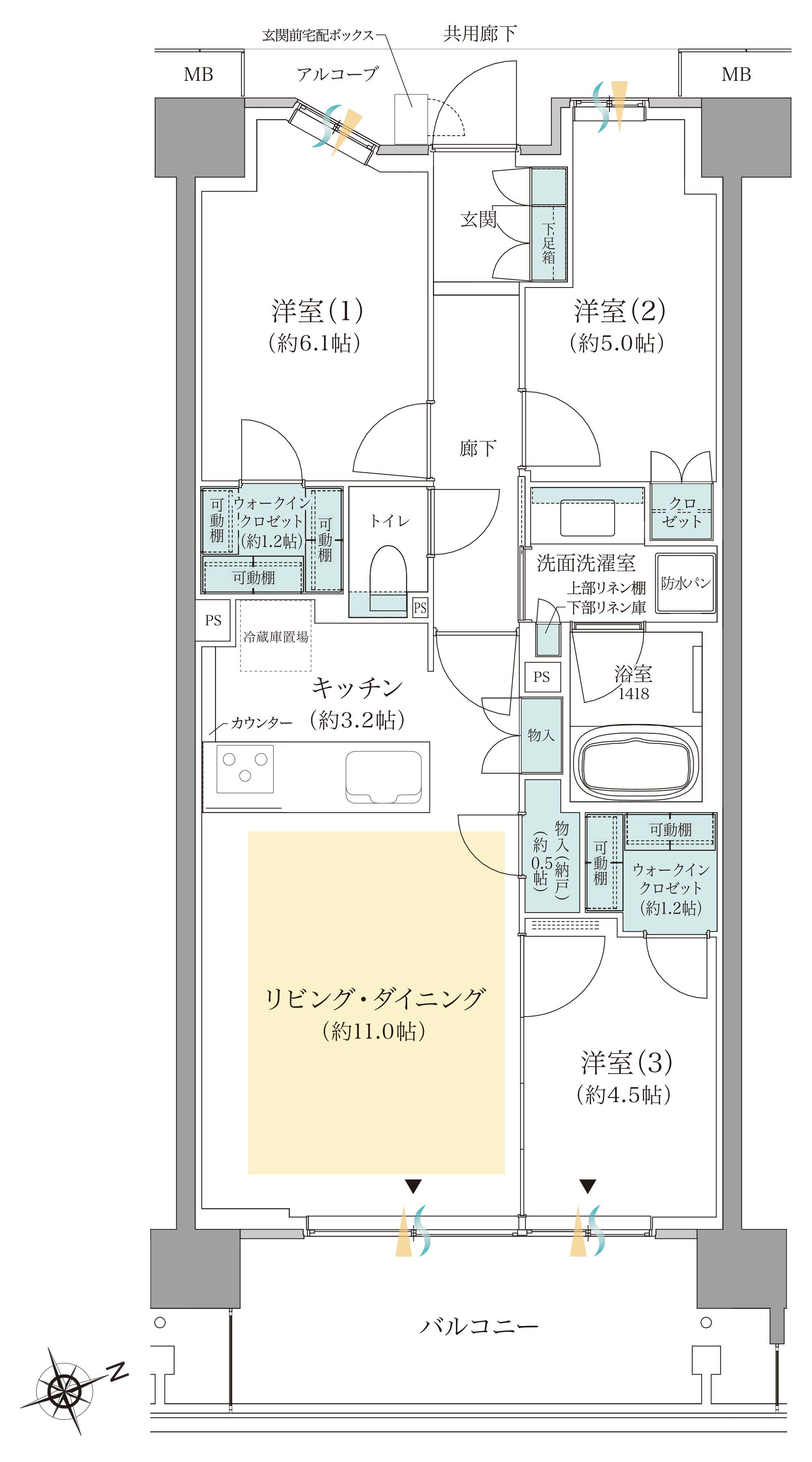 間取りE8type
