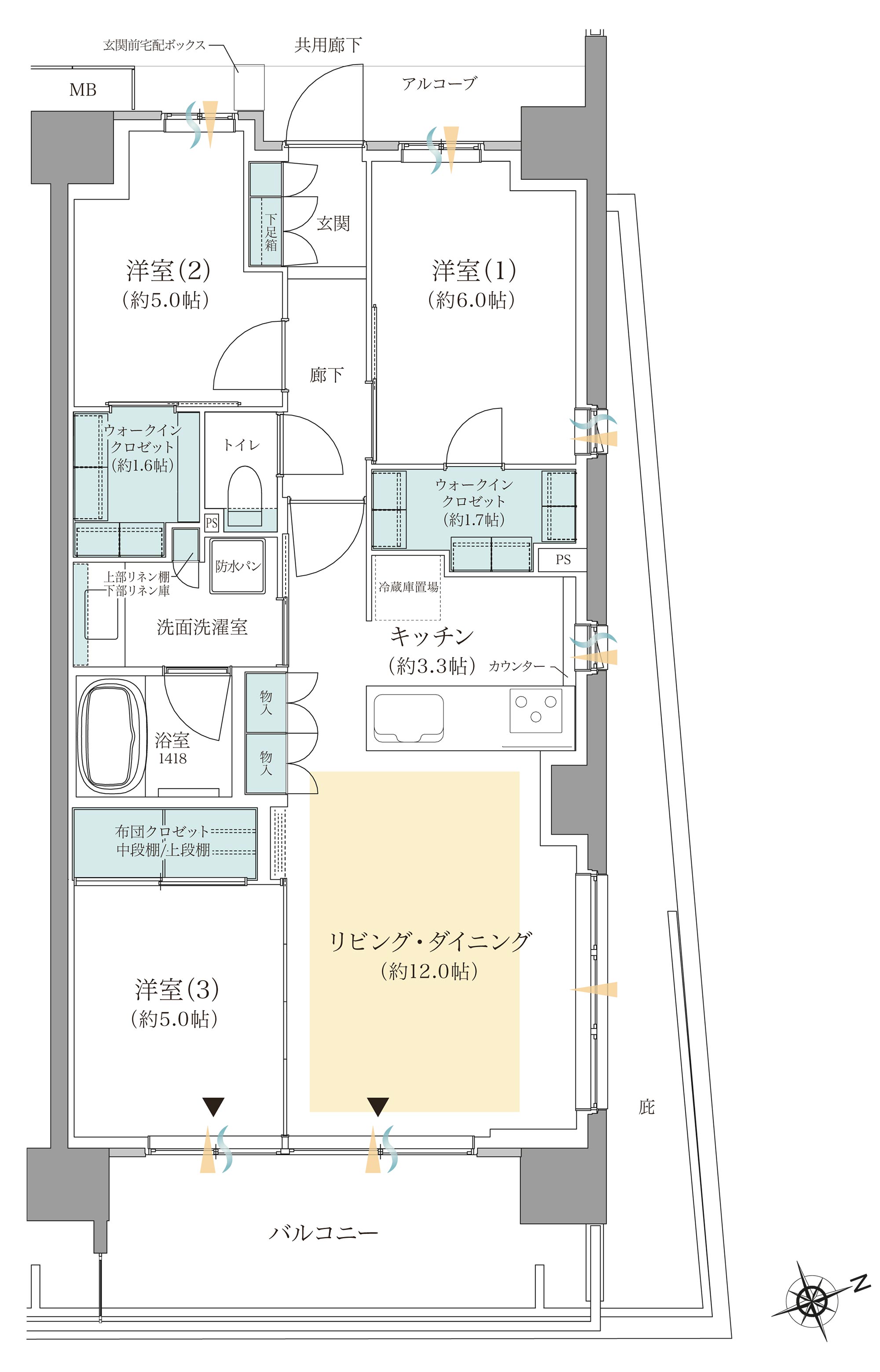 間取りE9type