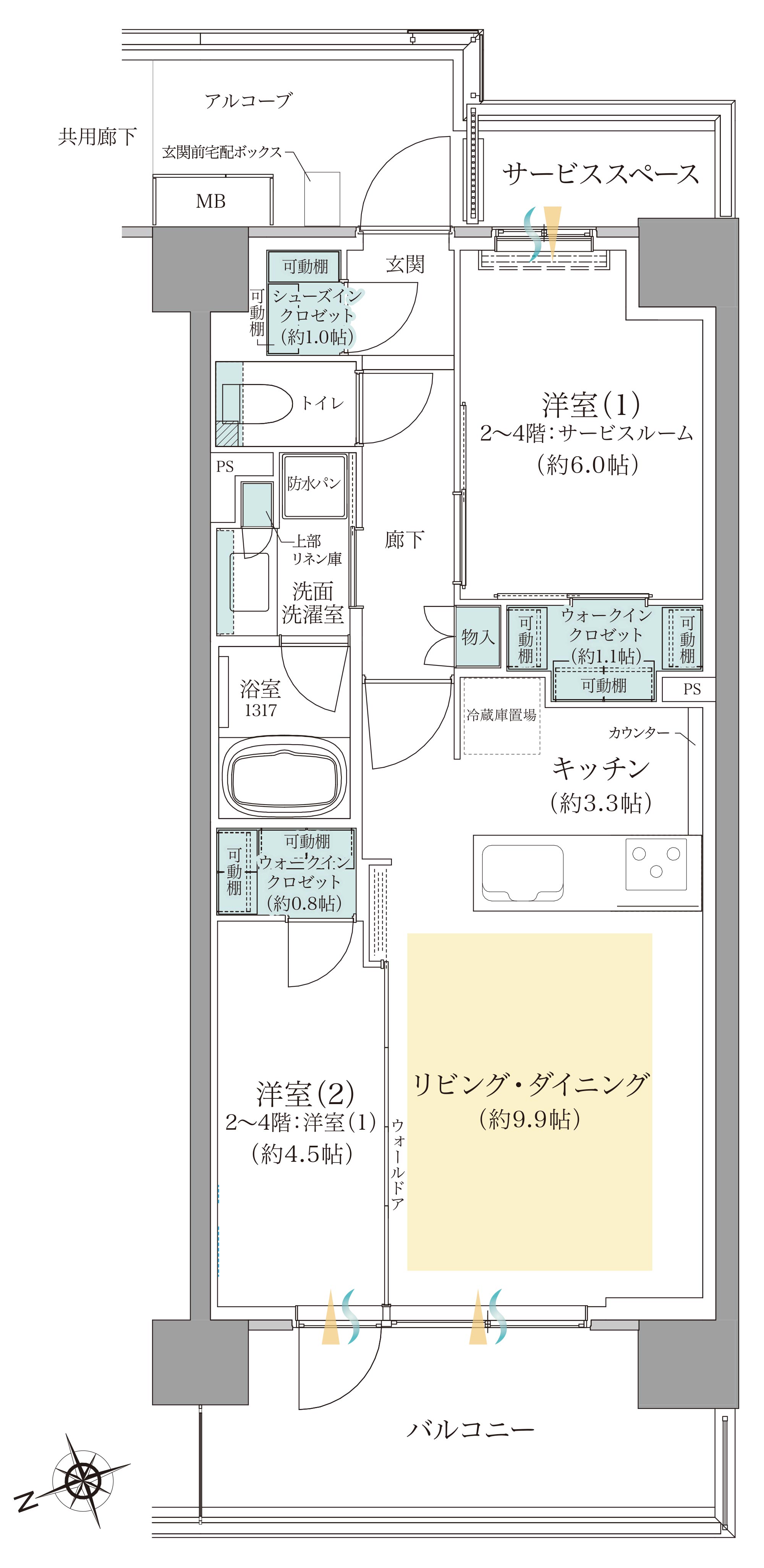 間取りH7type