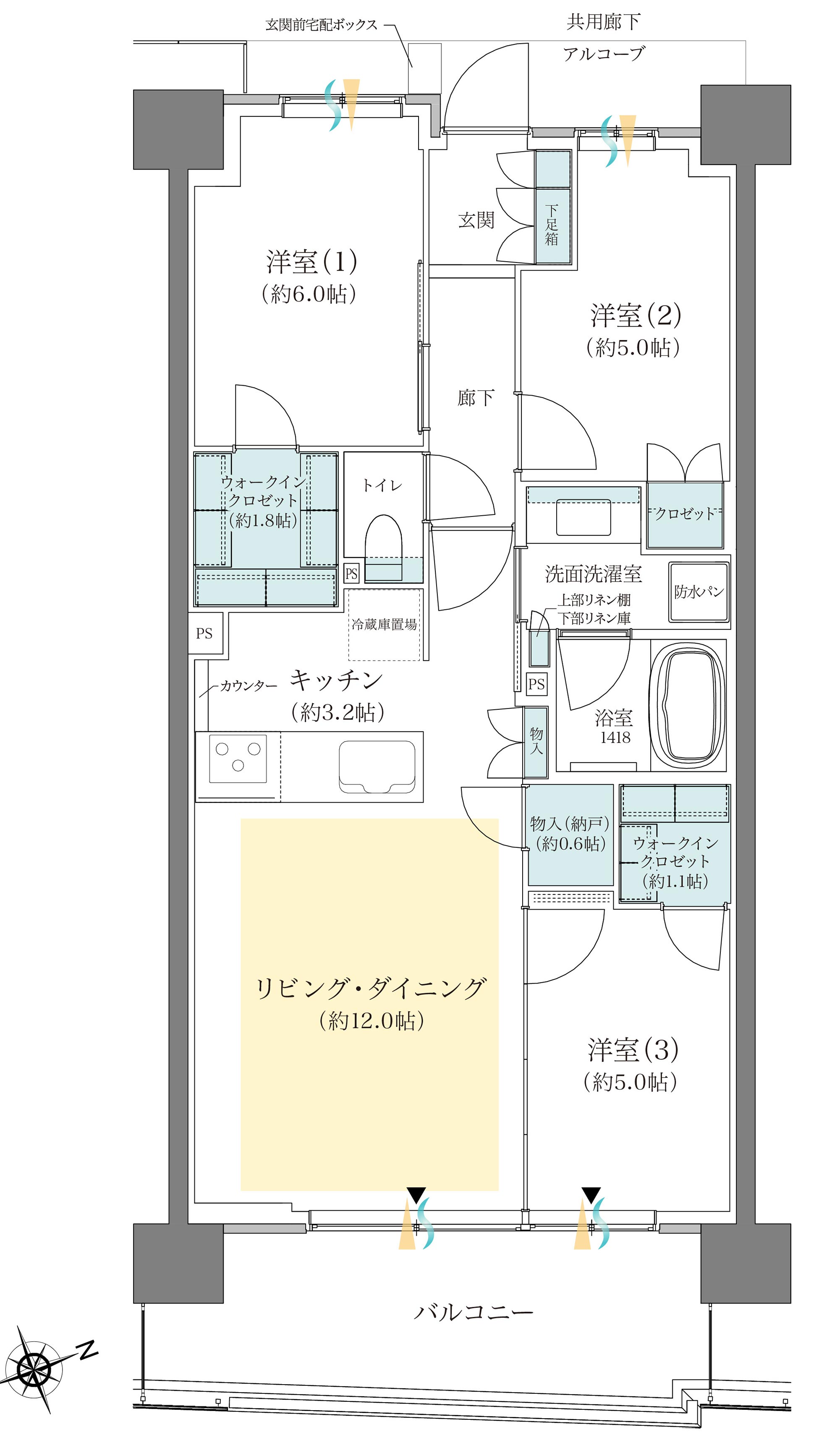 間取りD2type