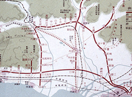 ｢箕面有馬電気軌道｣から改名した｢阪神急行電鉄｣(現｢阪急電鉄｣)時代の路線図