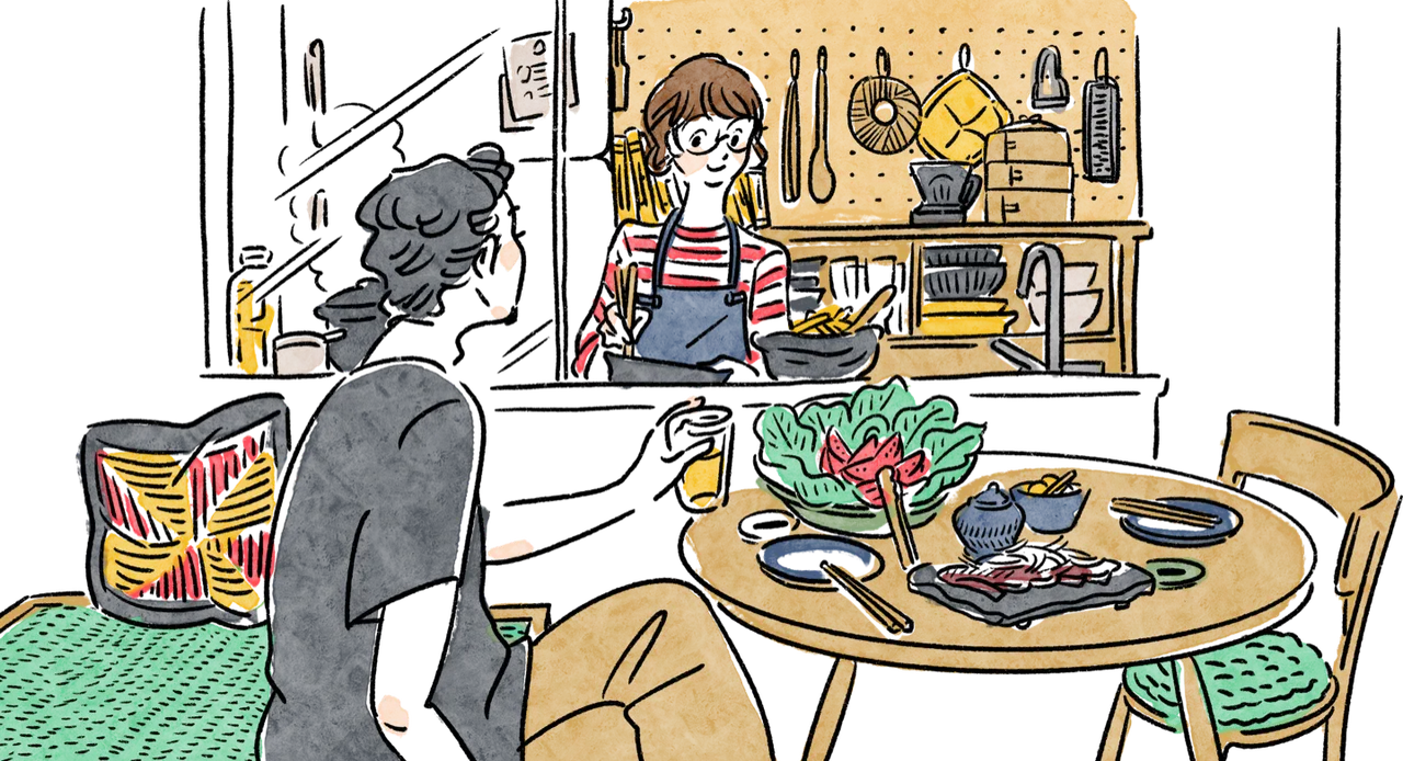タイプE「キッチン充実ミニマルふたり暮らしプラン」の部屋イメージ