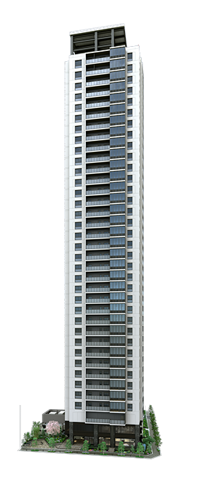 外観｜〈公式〉ジオタワー新町｜ 心斎橋徒歩圏・地上38階建｜阪急阪神