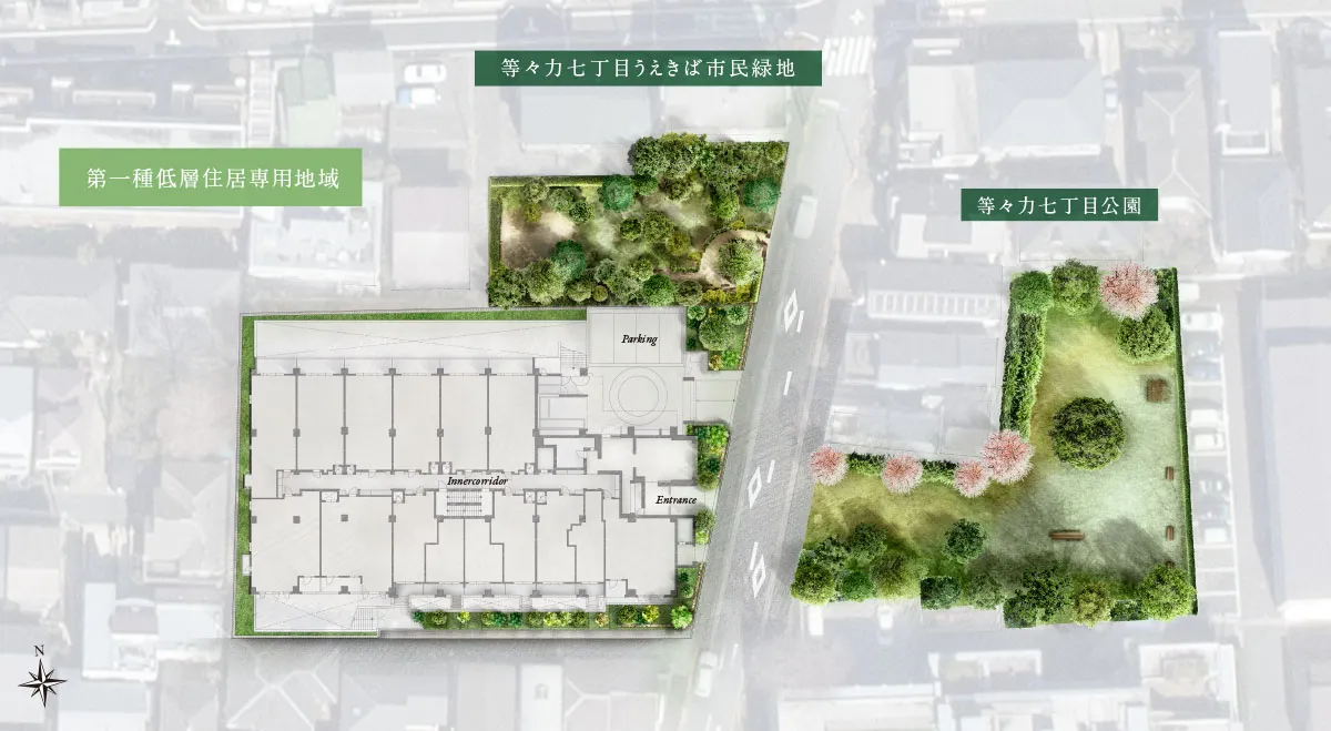 敷地配置イラスト