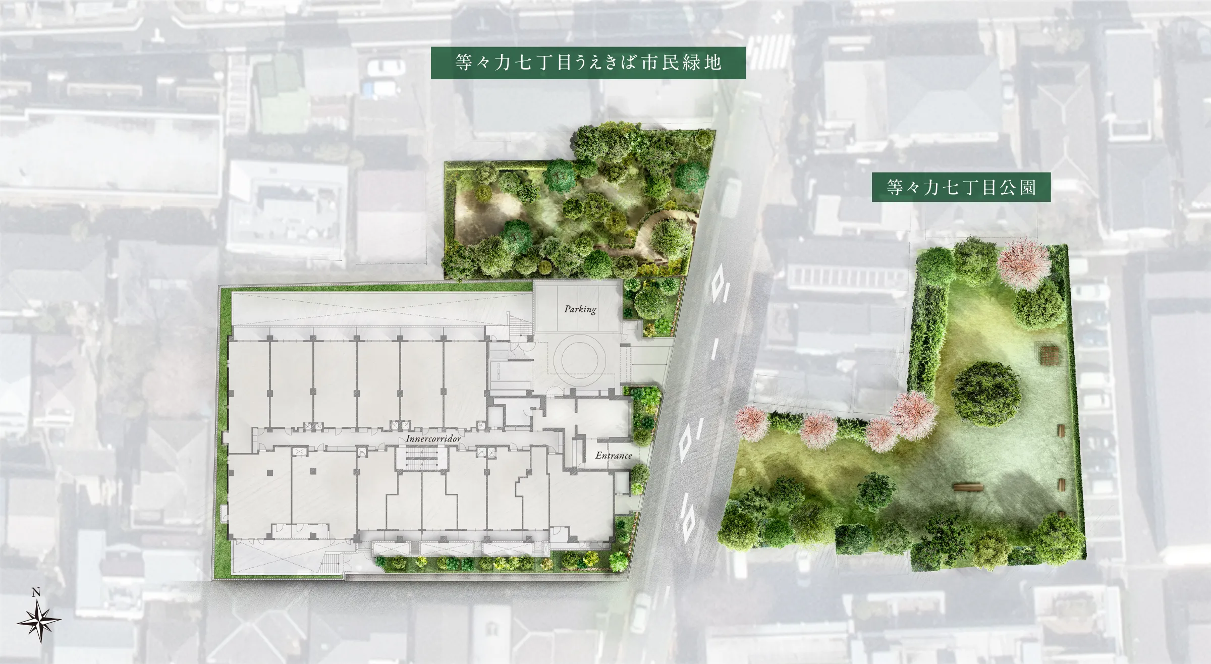 敷地配置イラスト