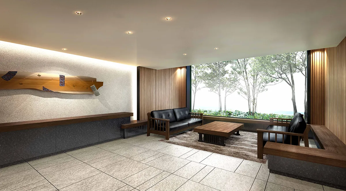 ケヤキホール（エントランスラウンジ）完成予想CG